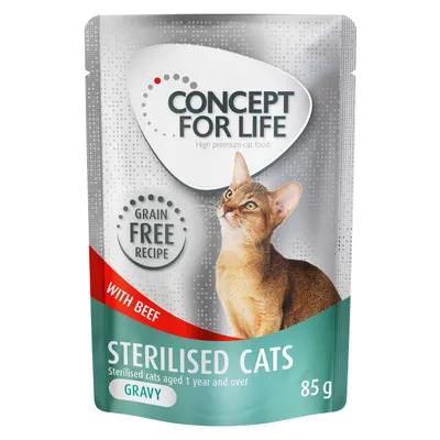 Concept for Life Sterilised Cats Beef Grain-Free - in Gravy
