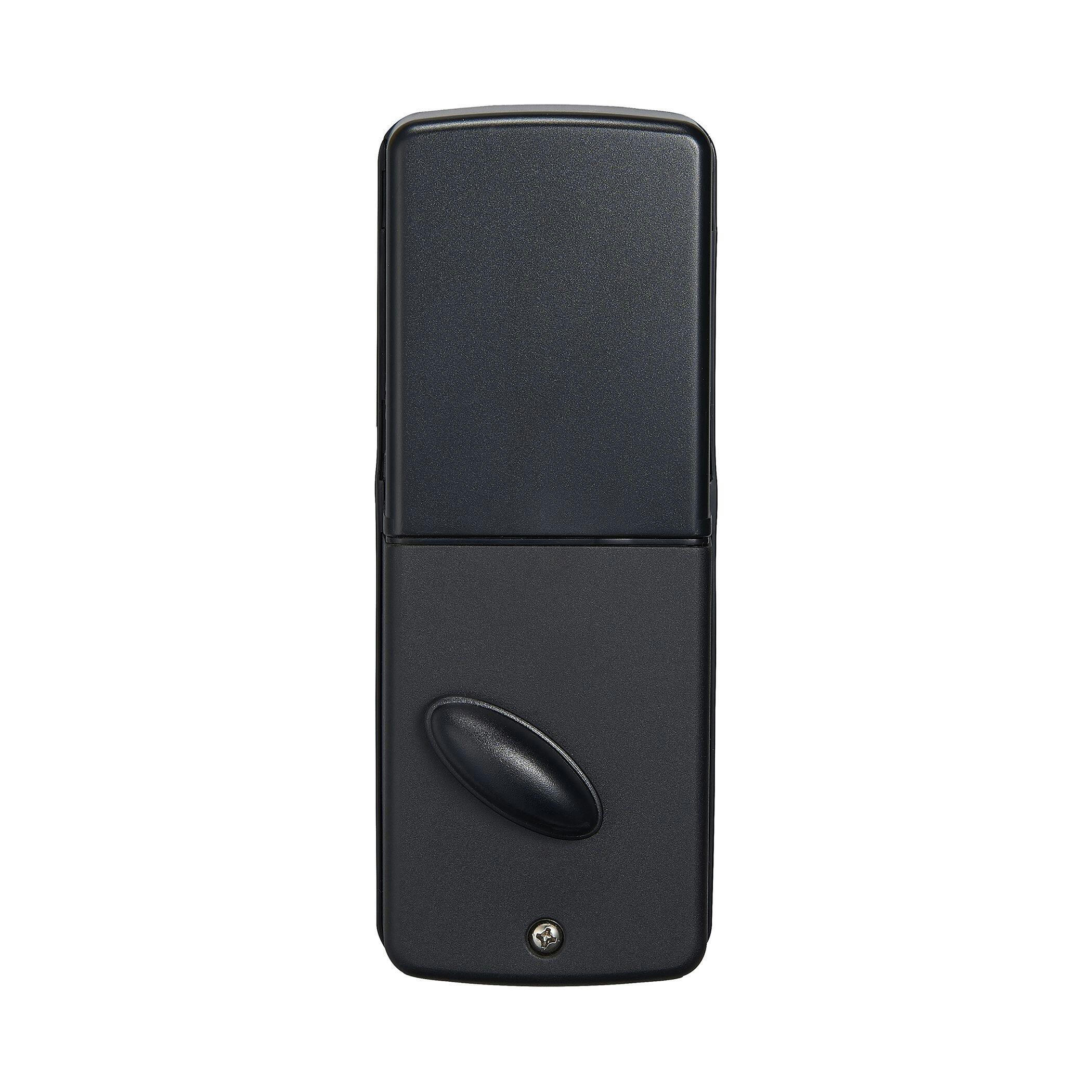 Garrison Electronic Round Keypad Deadbolt Door Lock, Matte Black