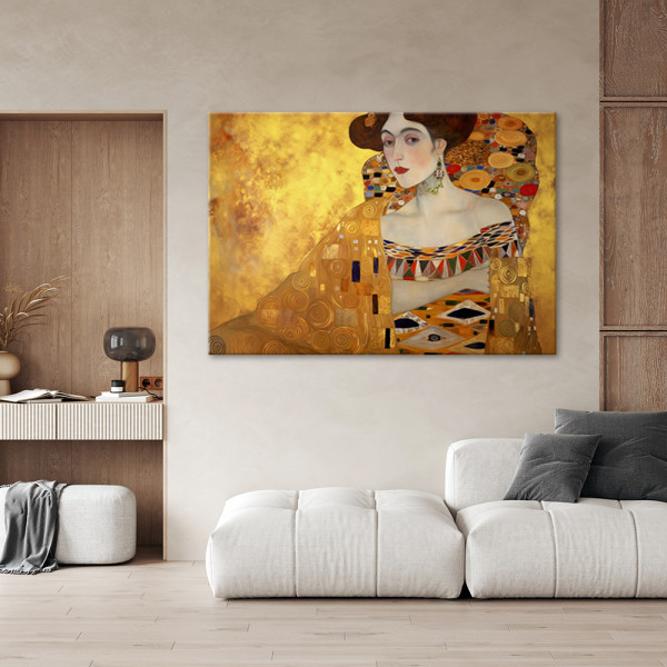 Feeby Obraz na płótnie, Złoty portret kobiety - G. Klimt 60x40