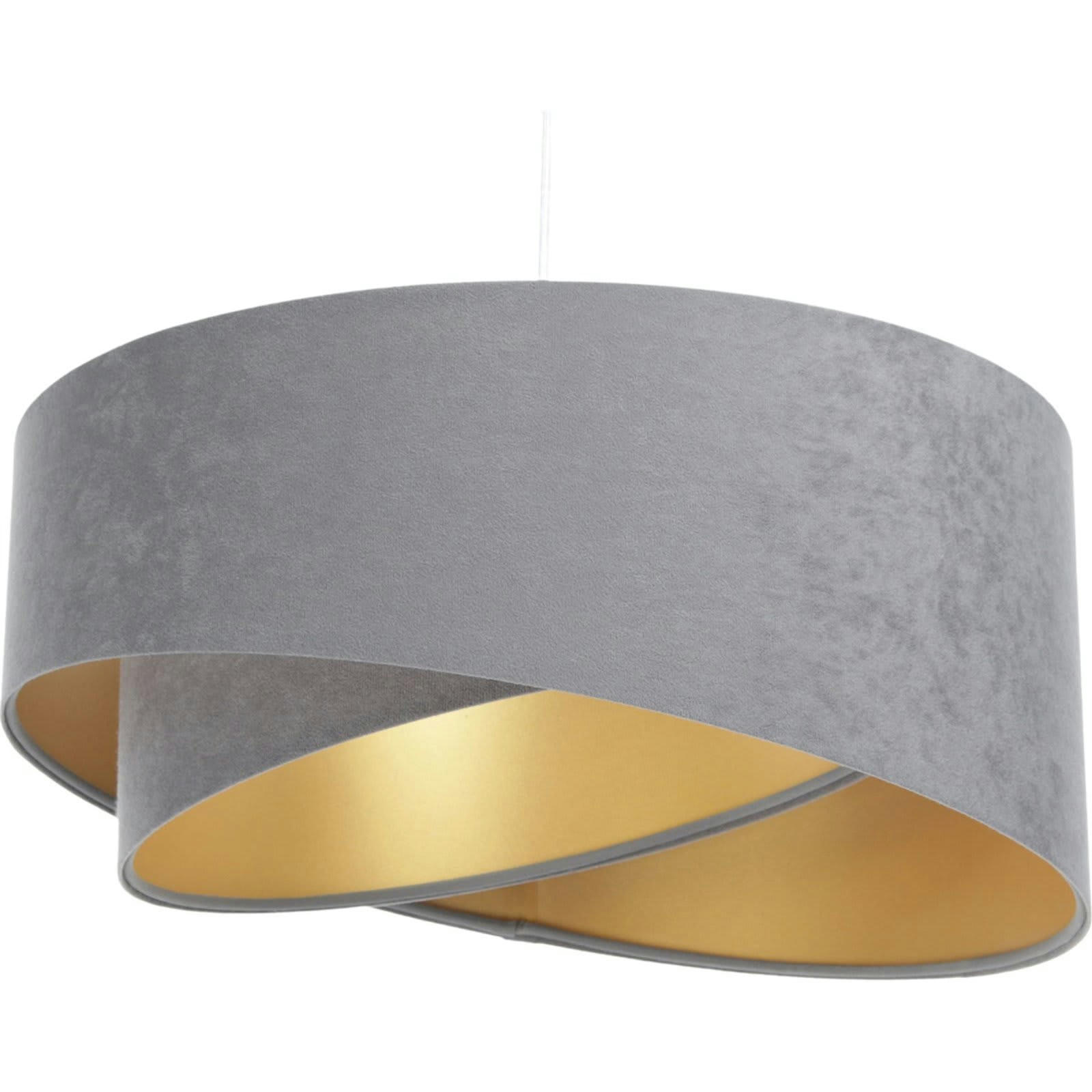 GALAXY ECO - Suspension Tissu Gris 45x45x21 cm