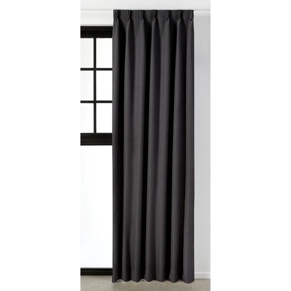 Kwantum Vouwgordijnen | Gordijnen | Gordijn Mila  Antraciet