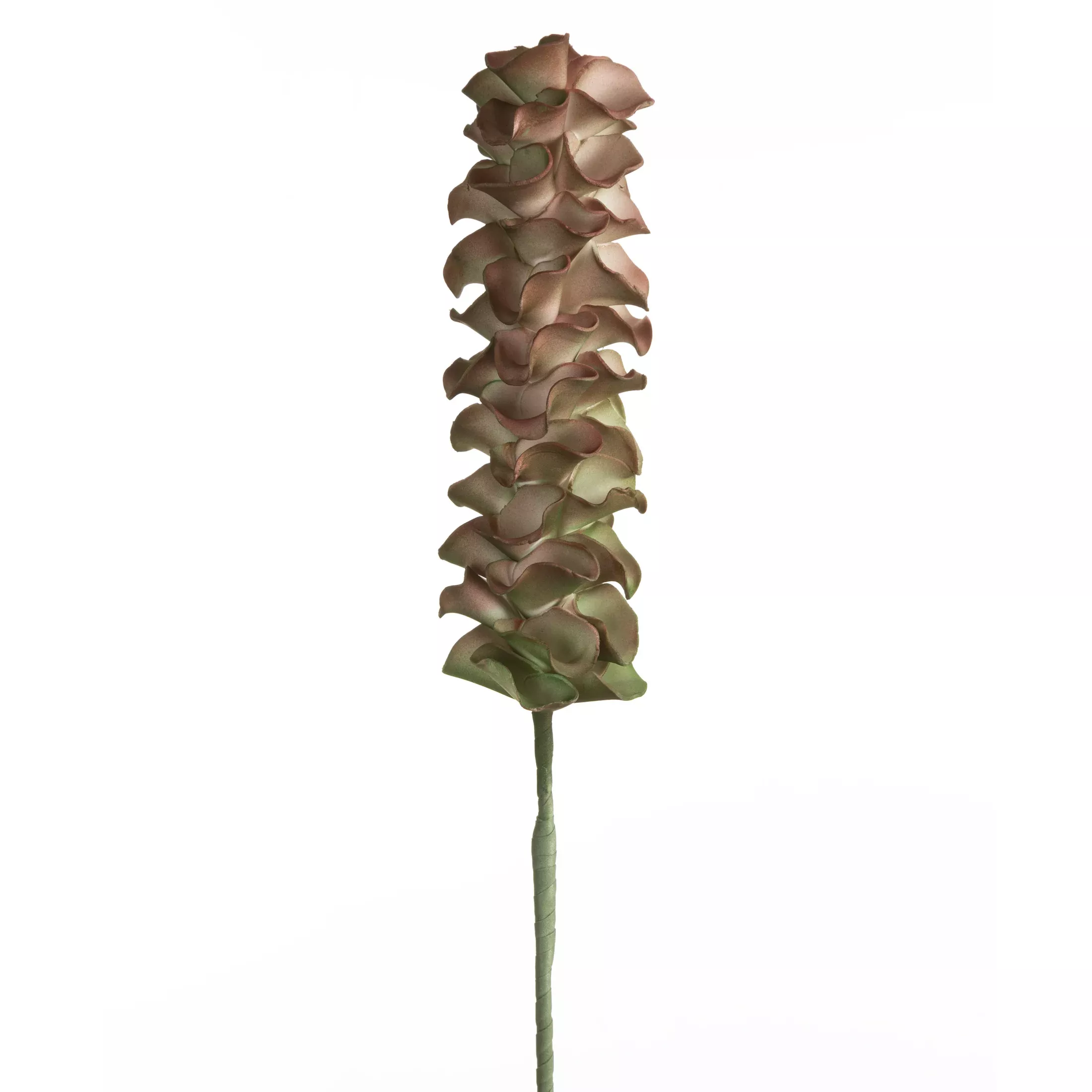 Kwiat sztuczny zielono, pudrowy z plastycznej pianki 90 cm