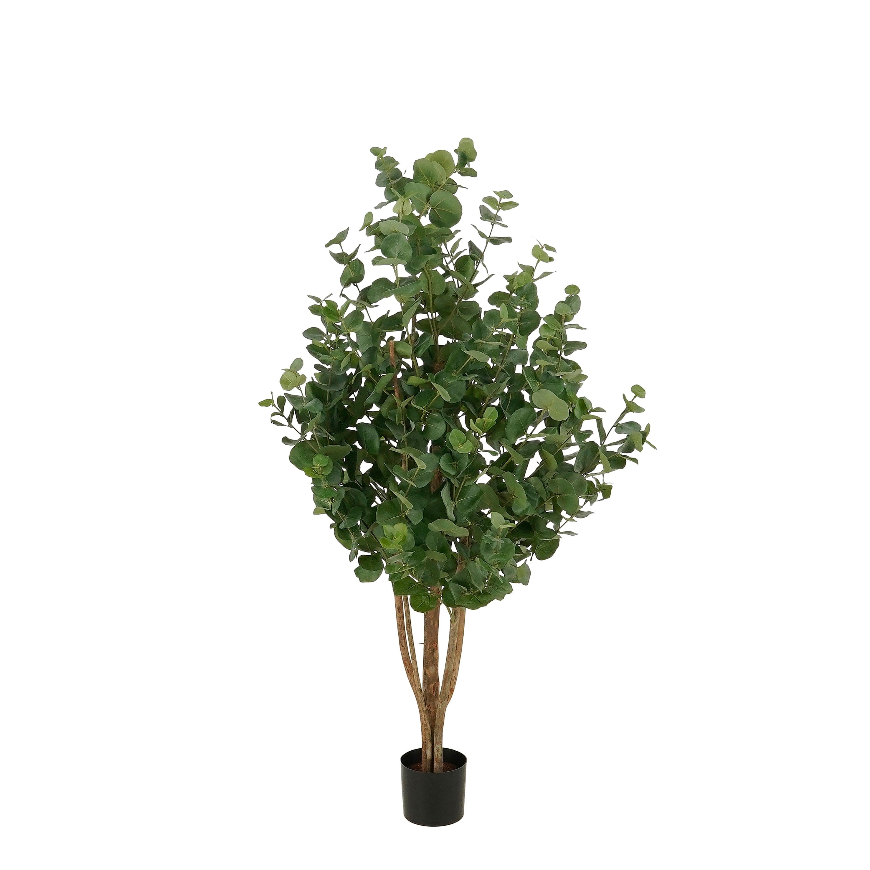 Mica Decorations Eucalyptusboom – Kunstplant in Pot – Realistische Nepplant Woondecoratie – Kunstplanten voor Binnen en Buiten – H140 x Ø75 cm – Groen