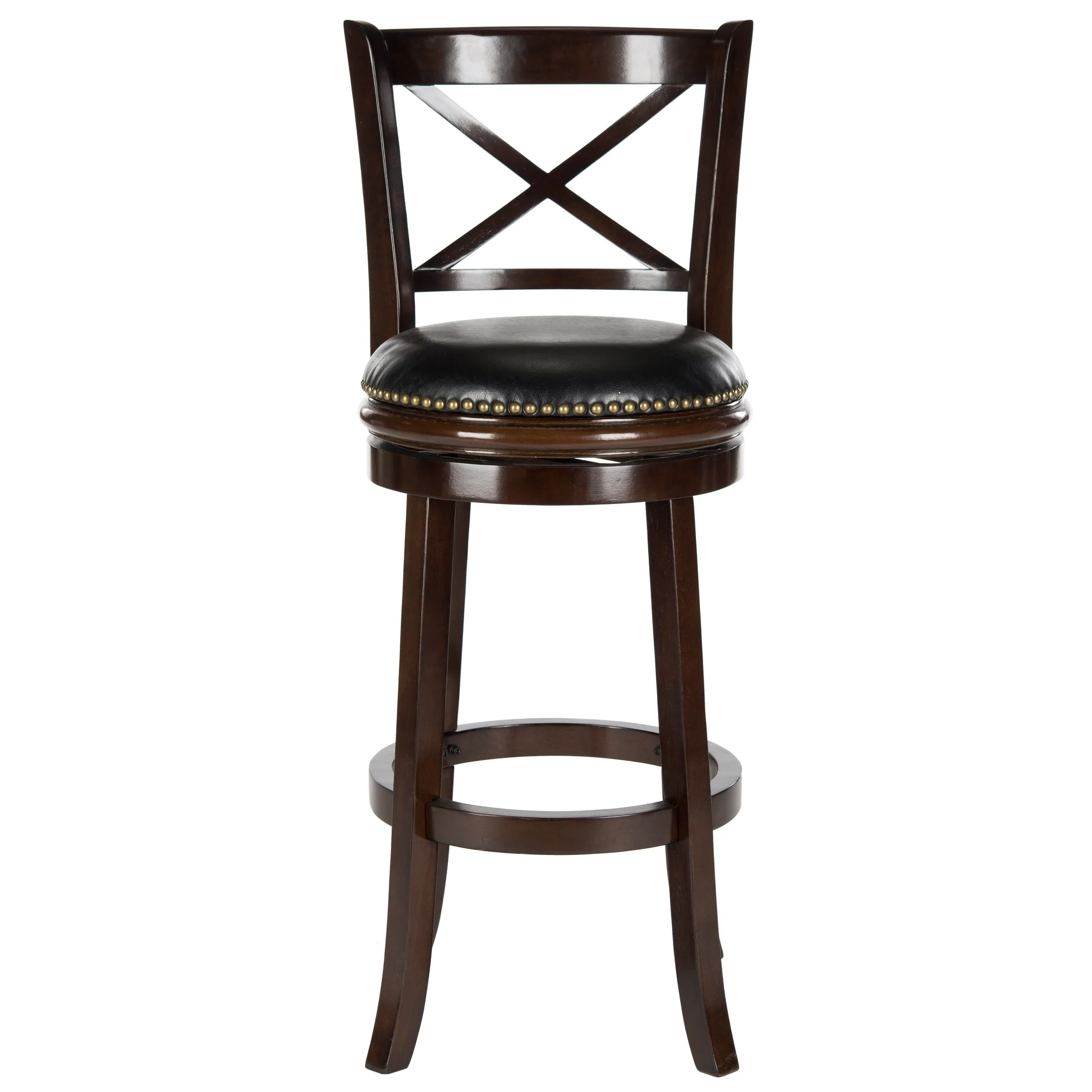 SAFAVIEH Butler Cappuccino/ Black 29-inch Bar Stool - 19W x 18D x 38H