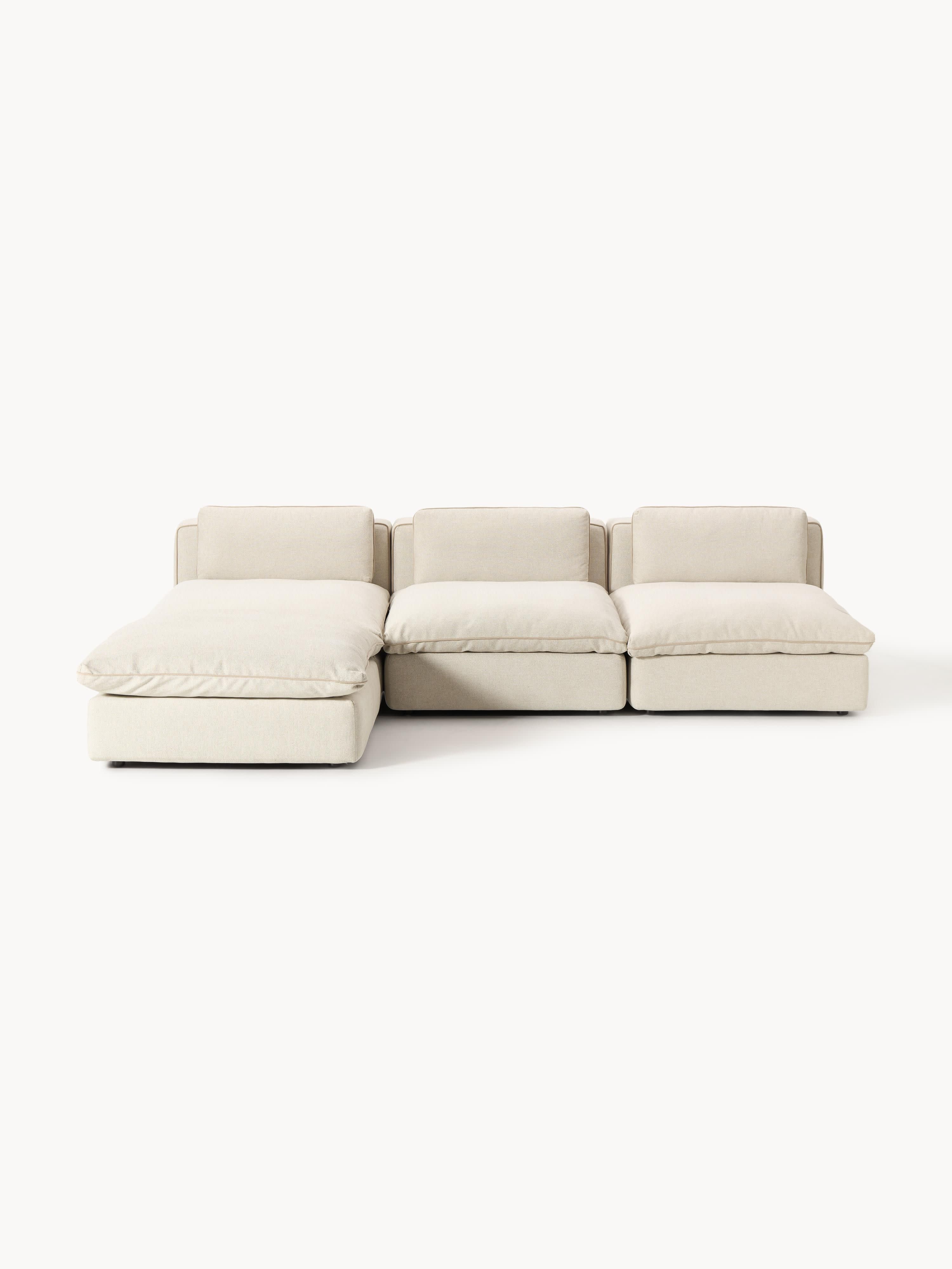 Modulares XL-Sofa Felix mit Hocker (links/rechts)