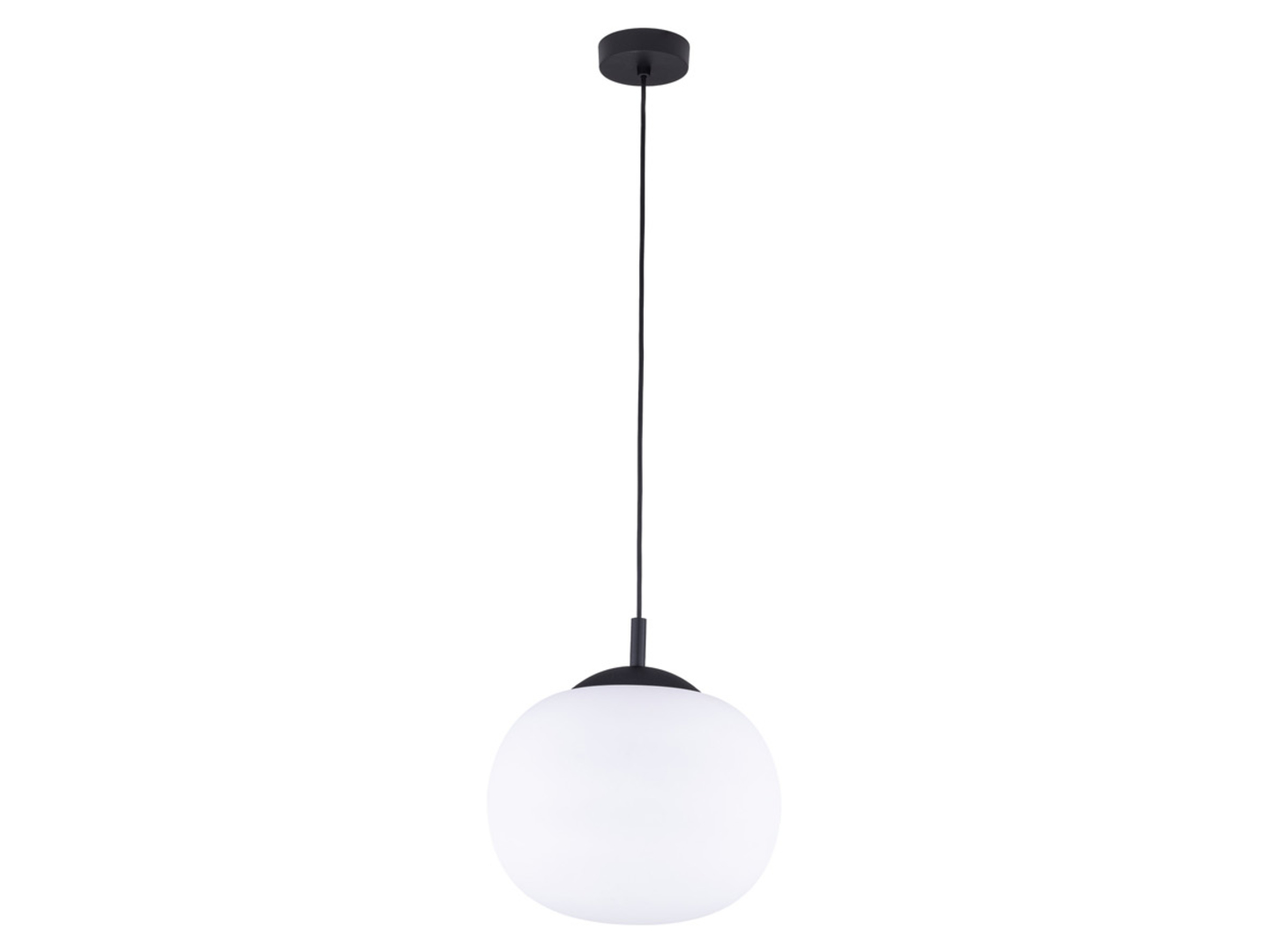 Lampa wisząca Vibe 35 cm szklana biała
