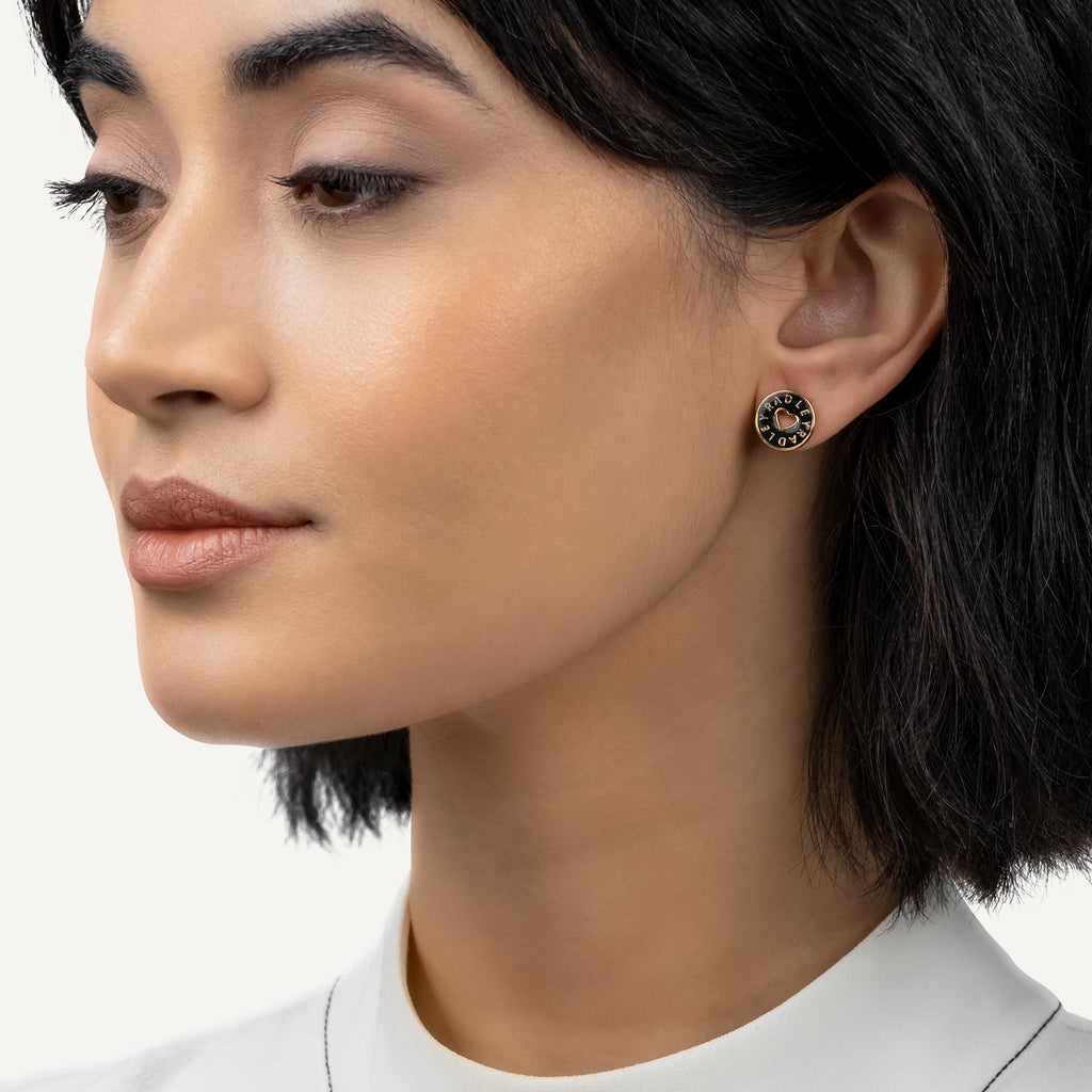 Sion Close - Heart Cut Out Earrings