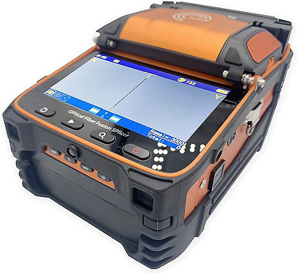 Elfcam - Soudeuse Fibre Optique Ai9 Kit - Alignement Cœur à Cœur, 6 Moteurs, Photomètre, FTTH/FTTx
