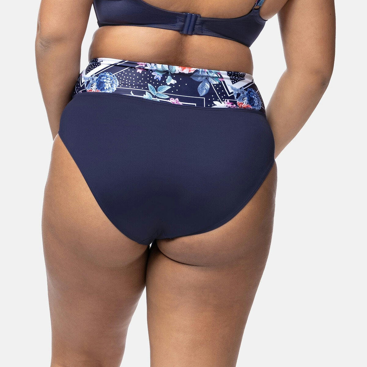 Culotte de bain haute à revers Monaco