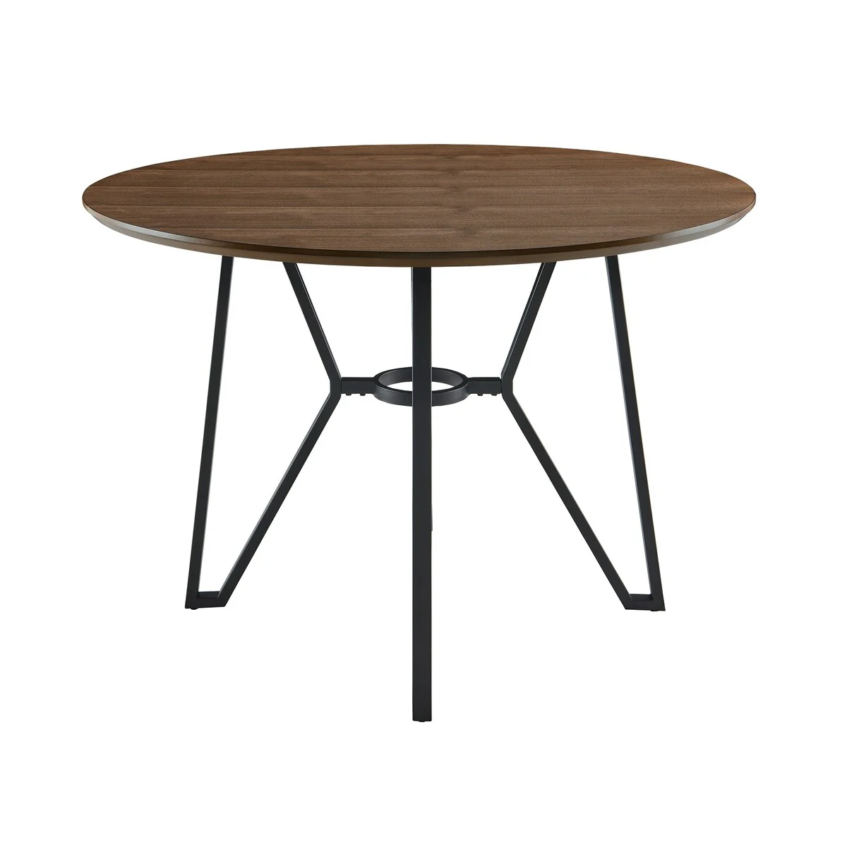 42 Mordern Dining Table Make of Wood and Metal Walnut Color