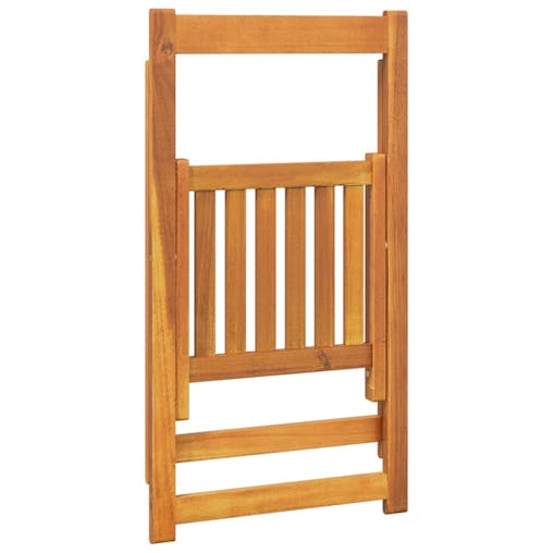 NNEVL Folding Garden Chairs 6 pcs Solid Wood Acacia
