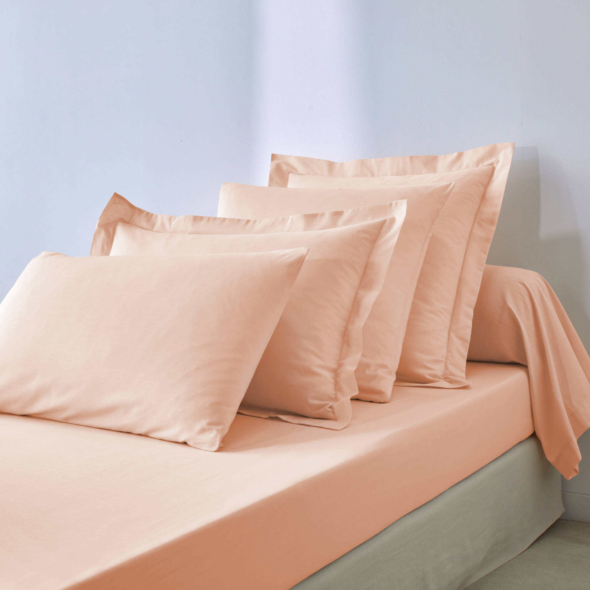 Drap-housse uni coton bonnet 32 cm