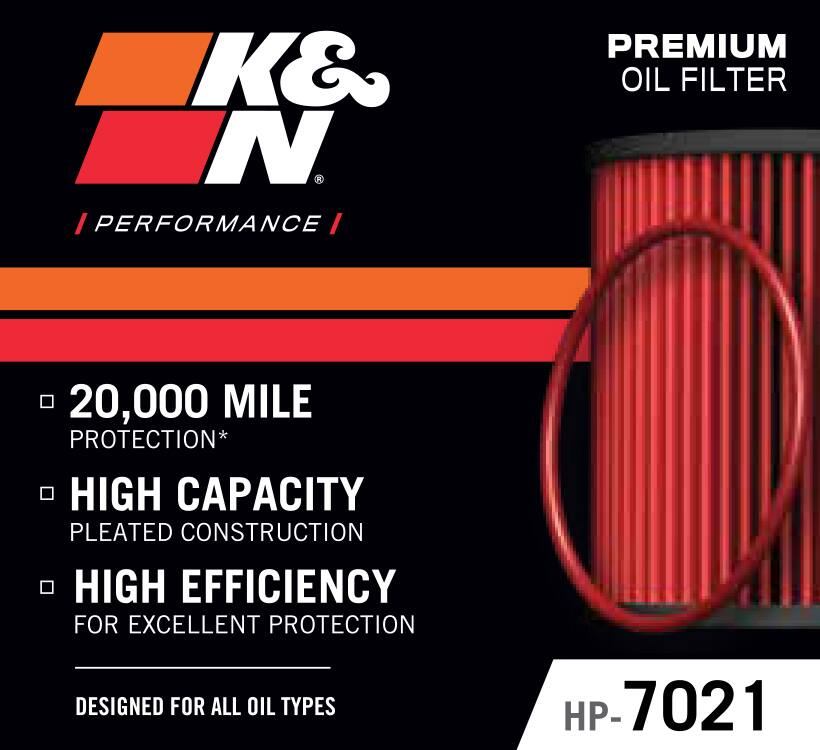 K&N HP7021 Performance Gold Oil Filter