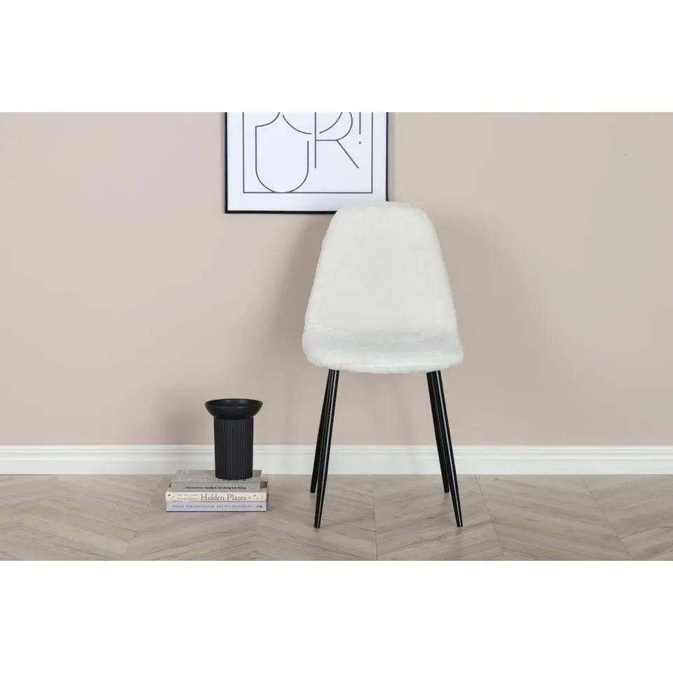 Svea - Selo eetkamerstoel - teddy - wit