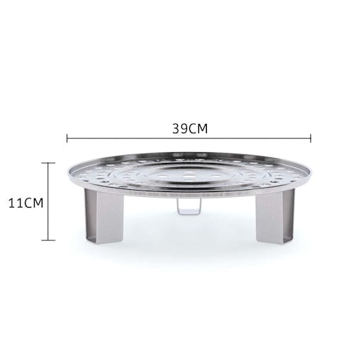 SOGA Stainless Steel Steamer Insert Tray 39cm