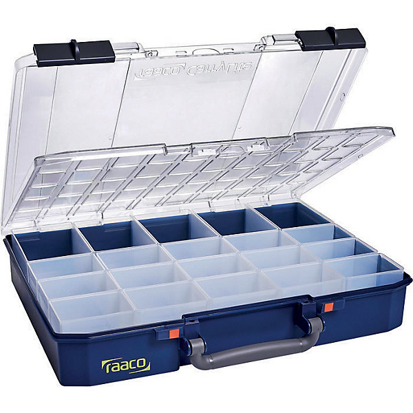 Coffret plastique double couvercle 15 rangements