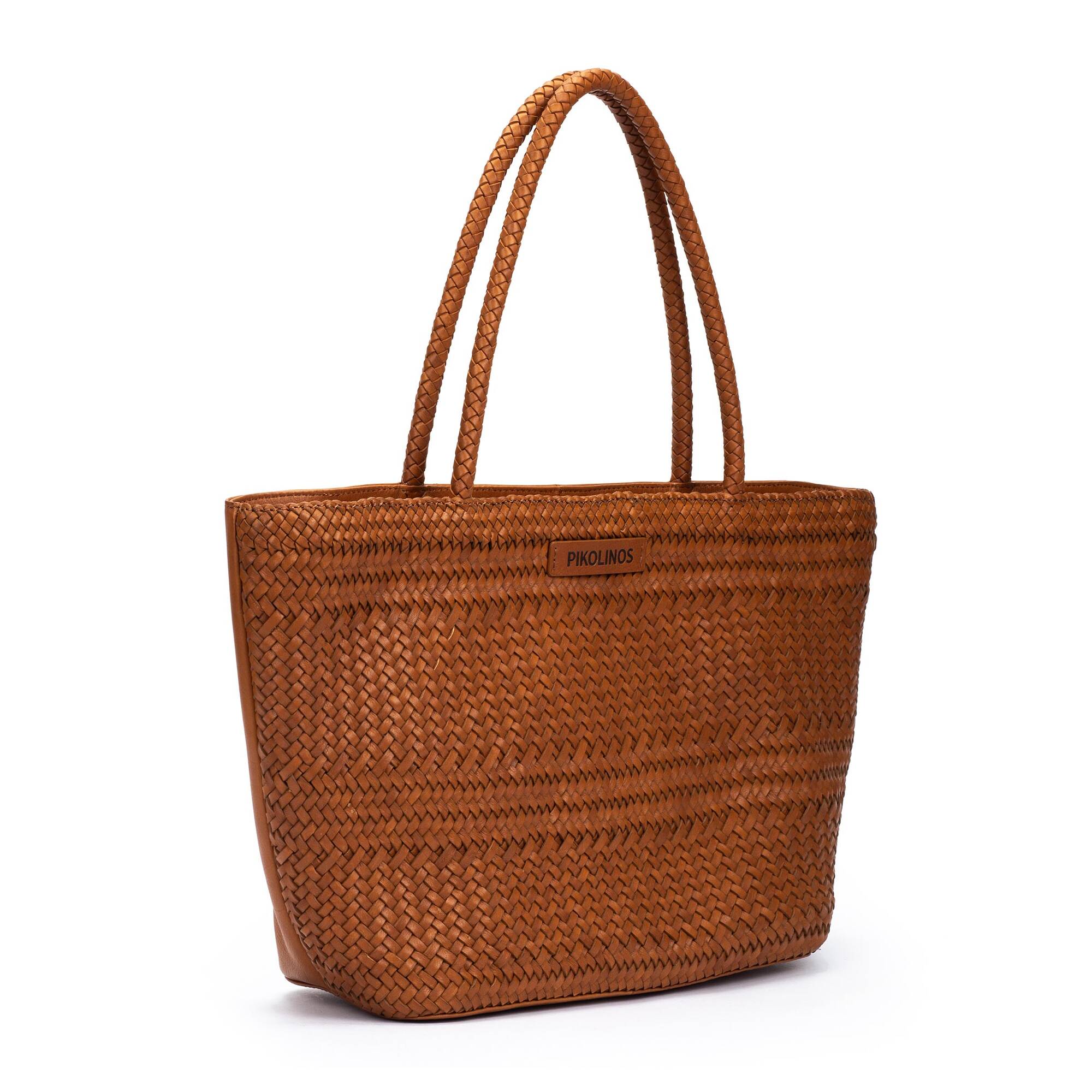 BALEARES - Bolso tote de piel trenzada para mujer