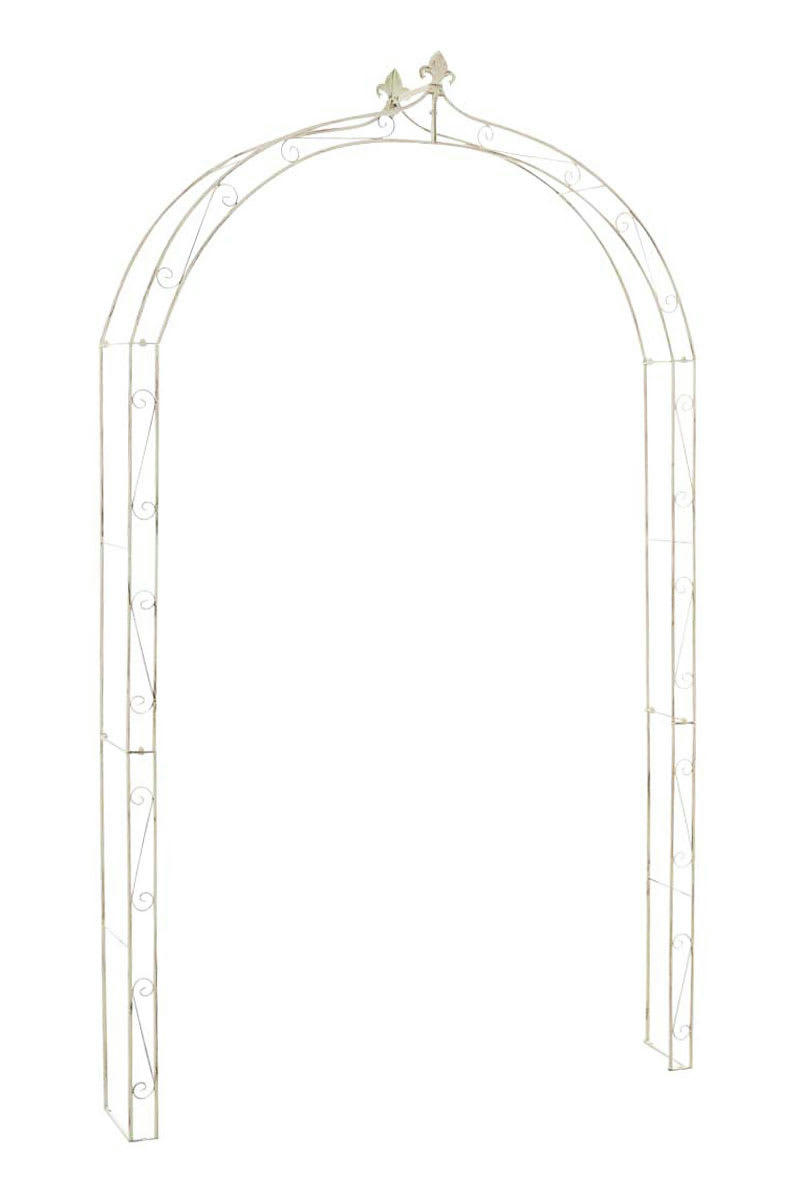 ANNA - Arche pour plantes grimpantes en métal Crème antique