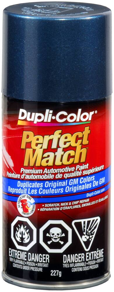 Dupli-Color Perfect Match Premium Acrylic Lacquer Automotive Aerosol Spray Paint, Dark Sapphire Blue Metallic (29, WA 8970, 29 CWA 9382), 227-g