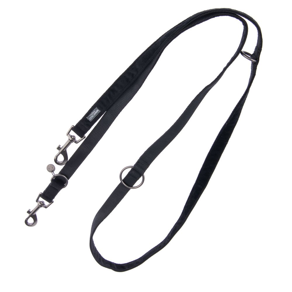 Nomad Tales Blush Dog Leash, ebony