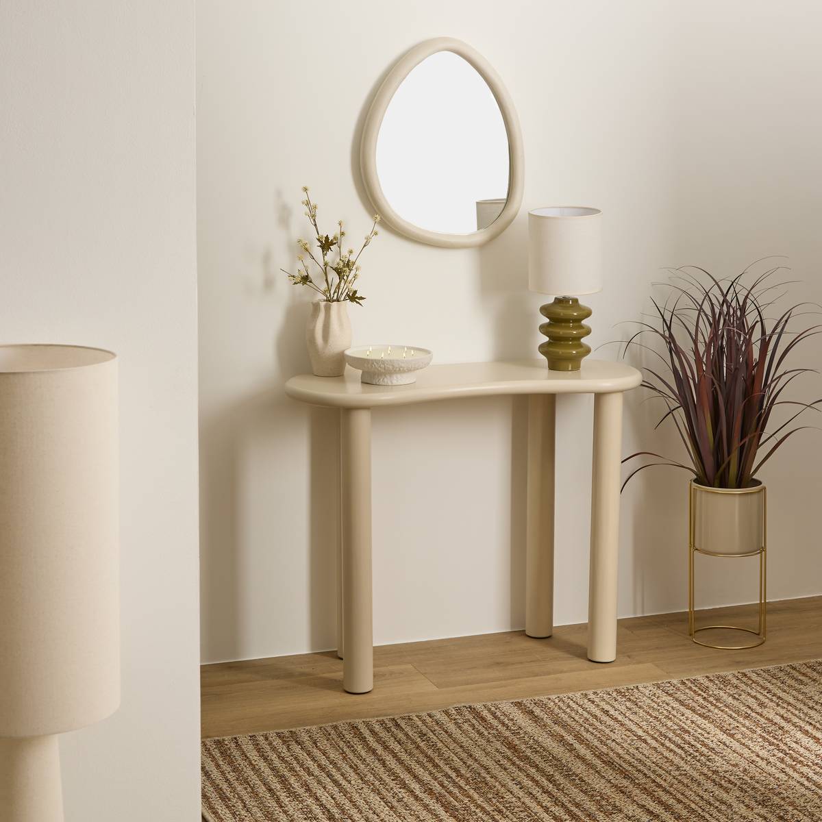 Console "Olao" Ivory, 100x40 cm