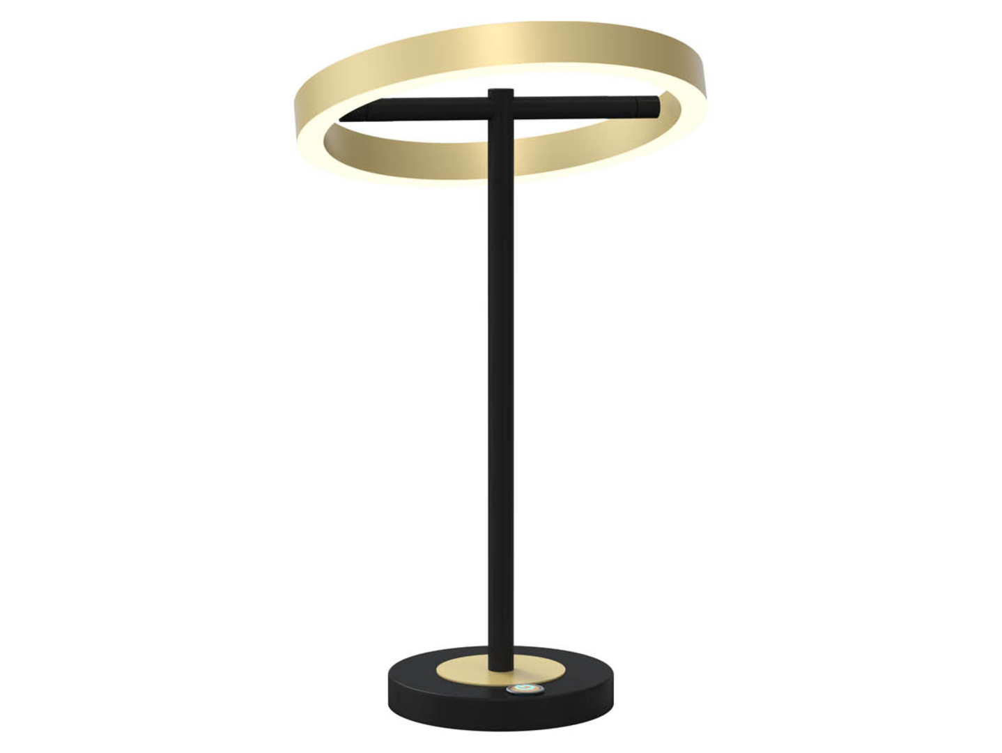 Lampa stołowa Brest LED metalowa czarno-złota