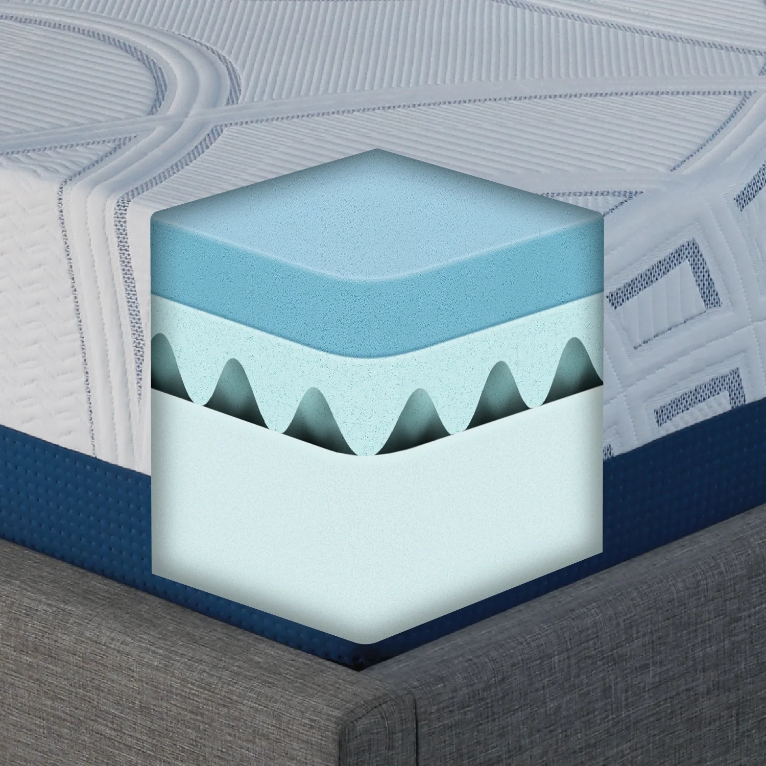 Serta Perfect Sleeper 12 Medium Firm Gel Memory Foam Mattress in a Box