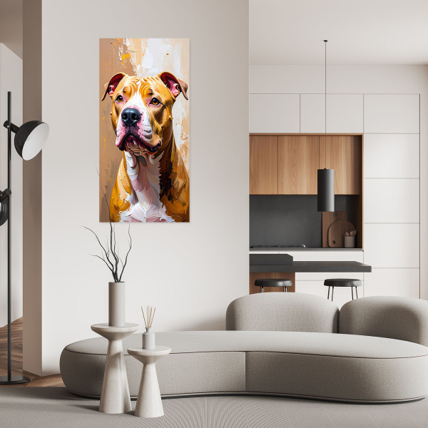Naklejka samoprzylepna Feeby Pit Bull Pies Zwierzę 40x80