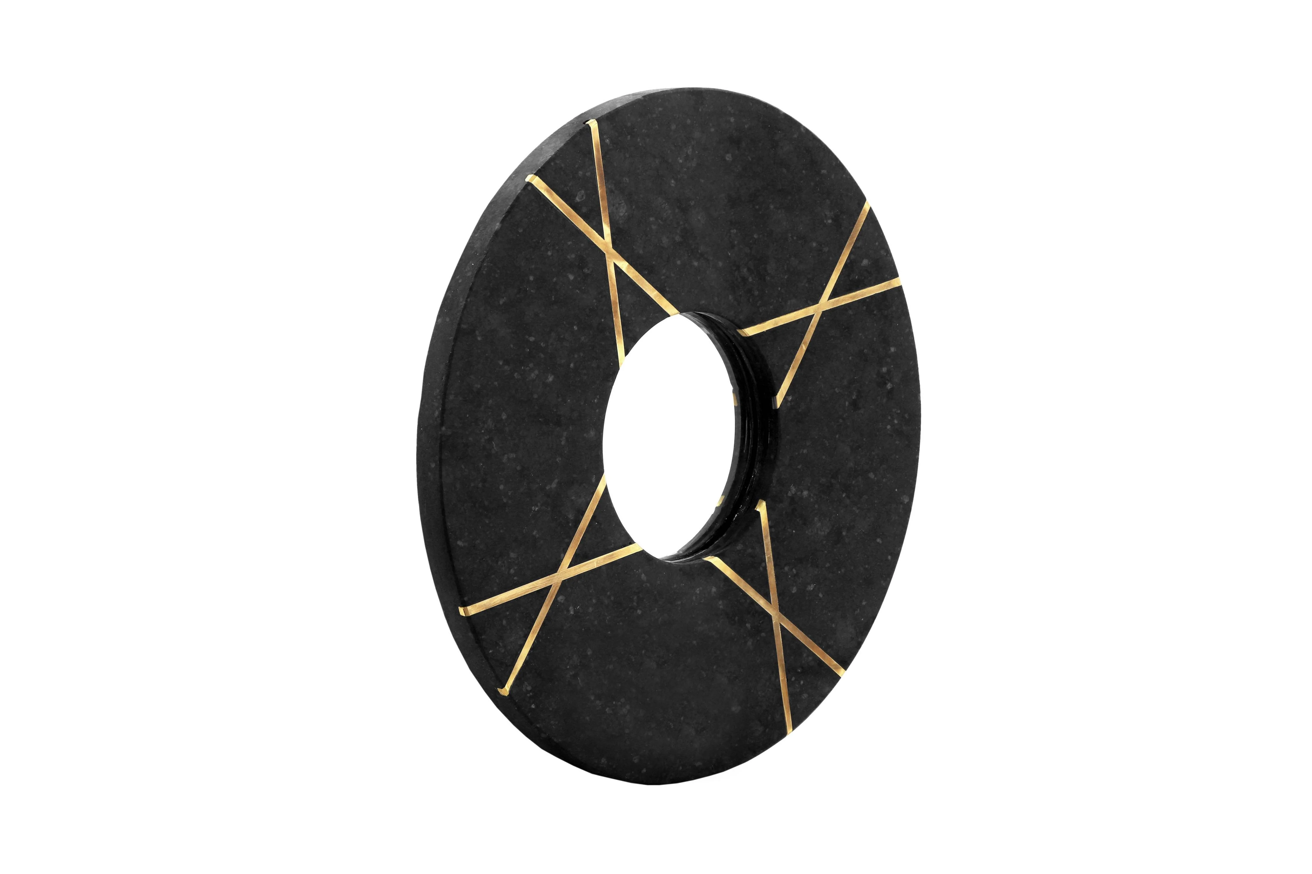 Wandspiegel Dexter marmer rond
