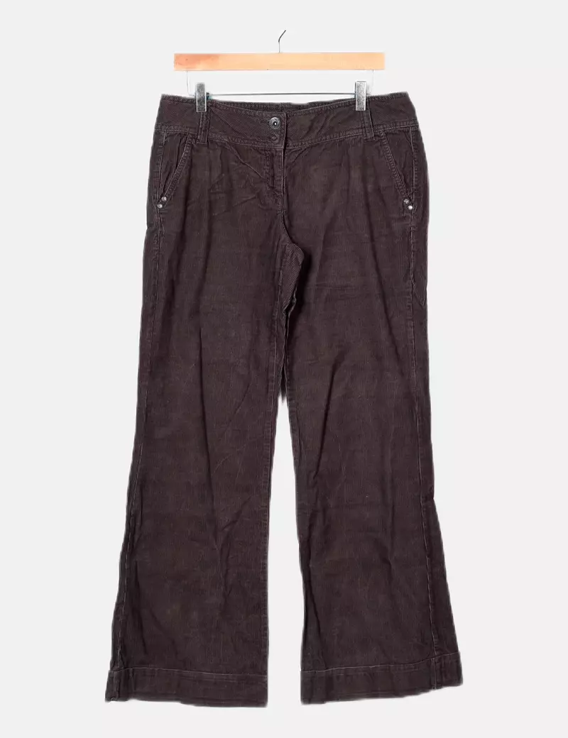 Camaïeu slacks wide-leg Corduroy