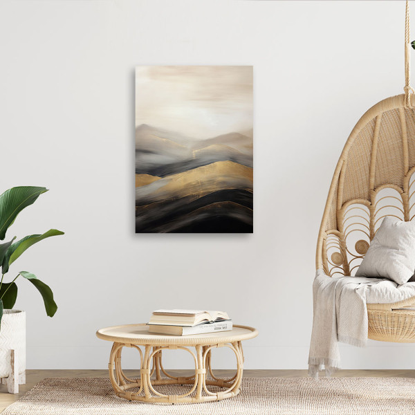 Feeby Obraz na płótnie, Beżowe góry boho 40x60