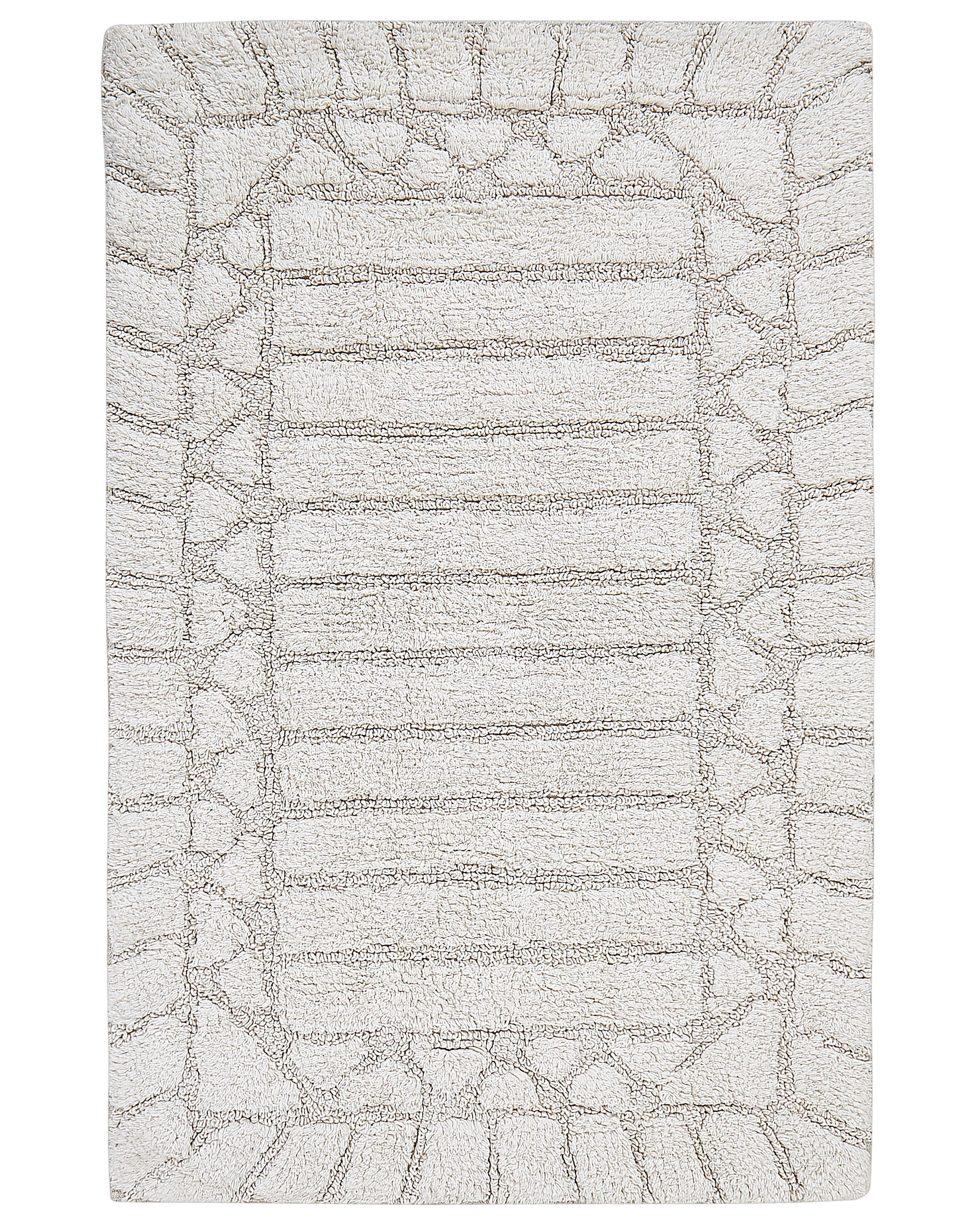 Bath Mat TEKKE Light Beige 60 x 90 cm Cotton