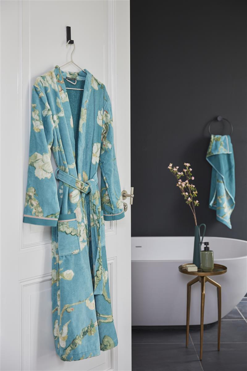 Beddinghouse x Van Gogh Museum - Katoen - Badjas - Blossom - XL - Blauw