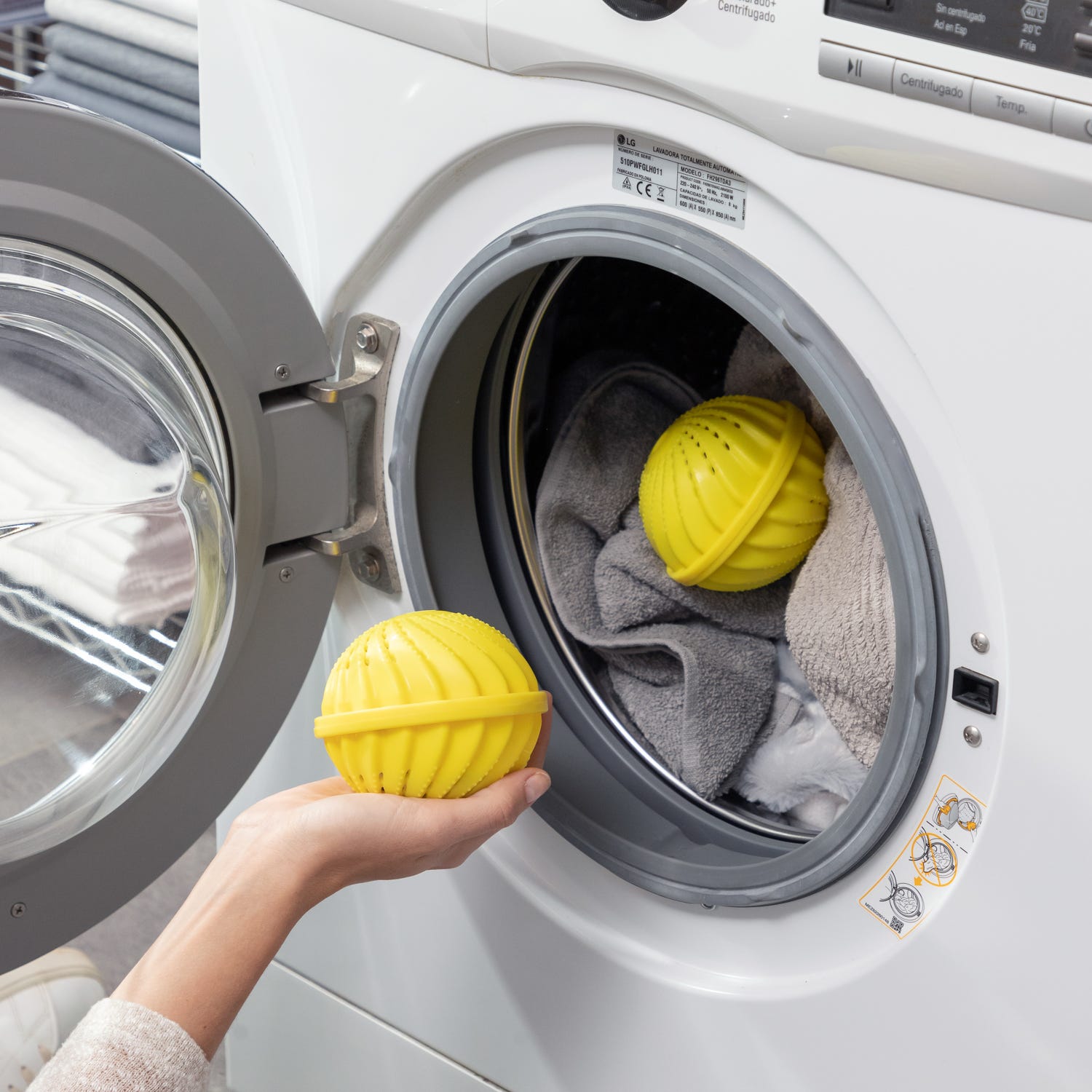 Set 2 sfere per lavatrice ecologiche e riutilizzabili