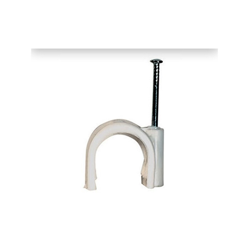 Pontet à clouer blanc Ø 12 mm 50 pièces SHOQ