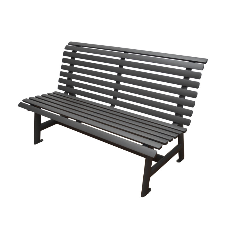 Banc de jardin Square graphite 150 x 88 x 74 cm