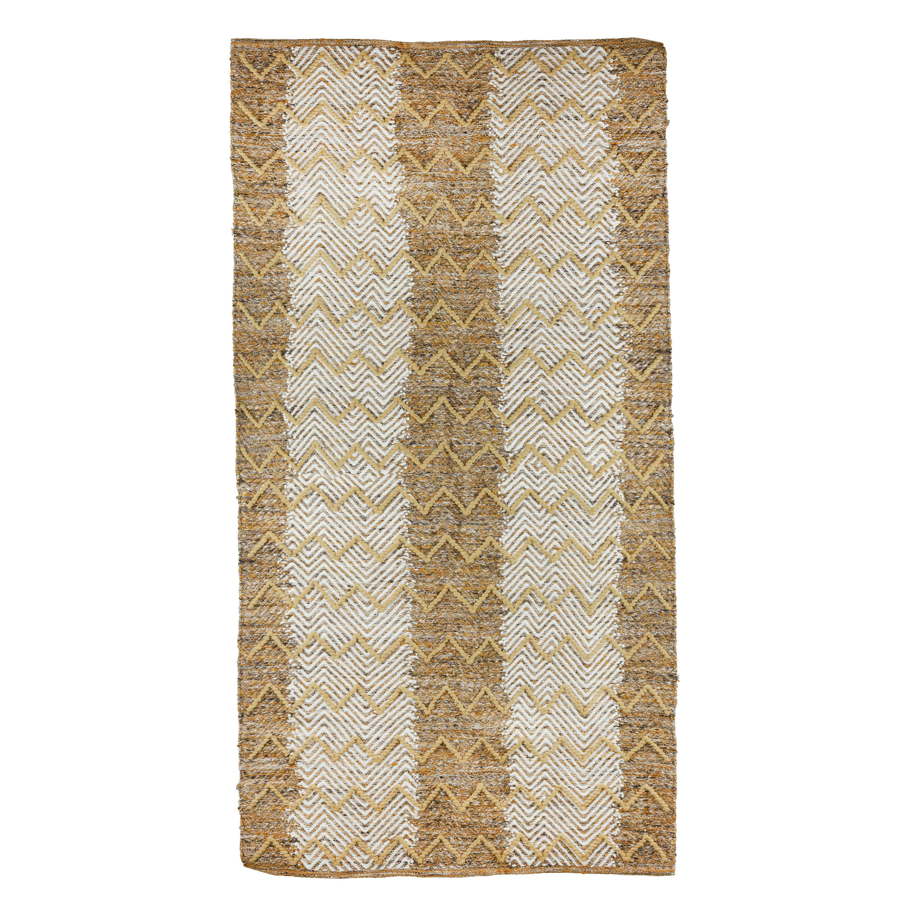 CADEZ - Tapis en laine ocre 180x120