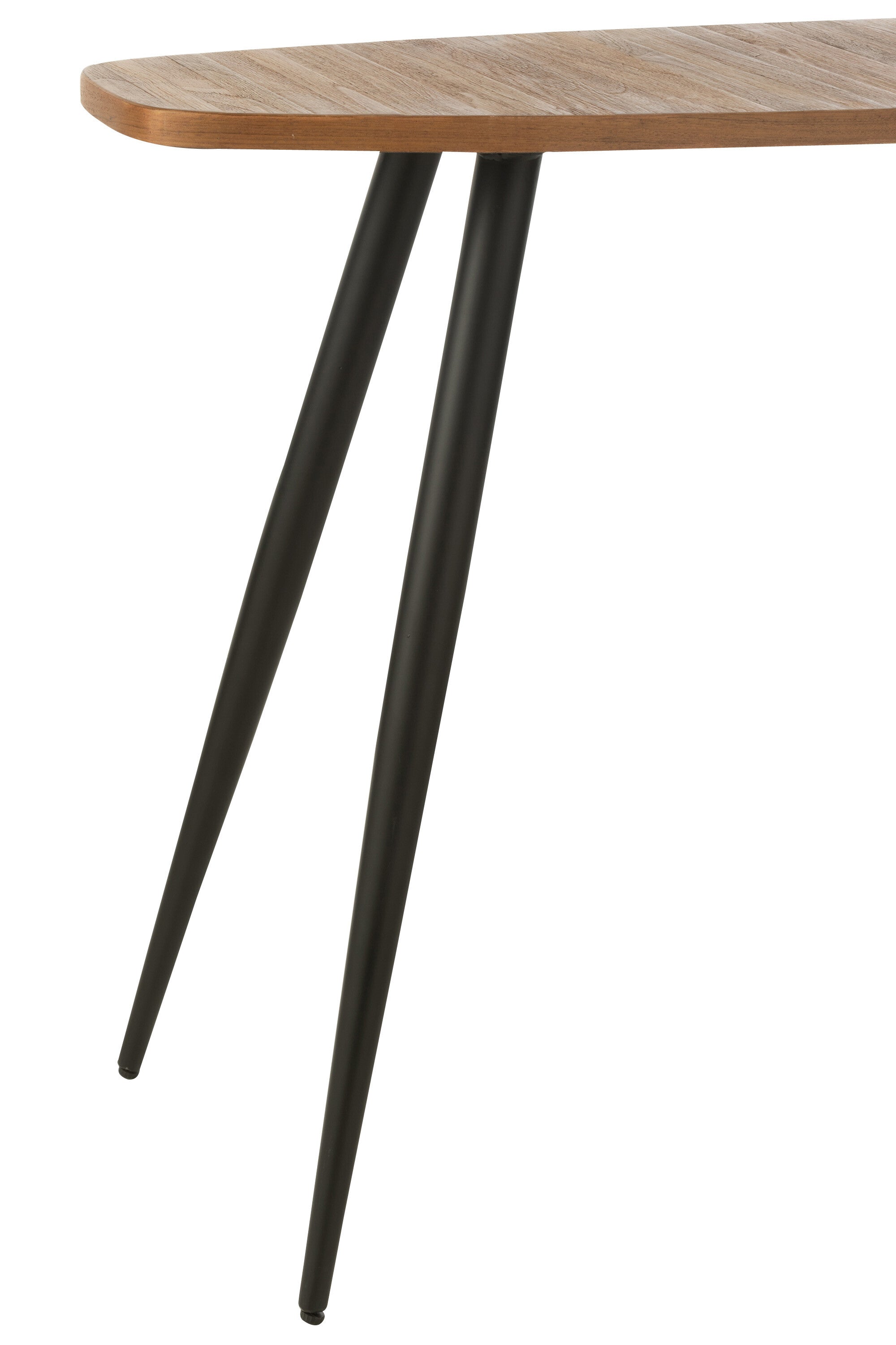 J-Line console Ovaal - gerecycleerd hout - naturel