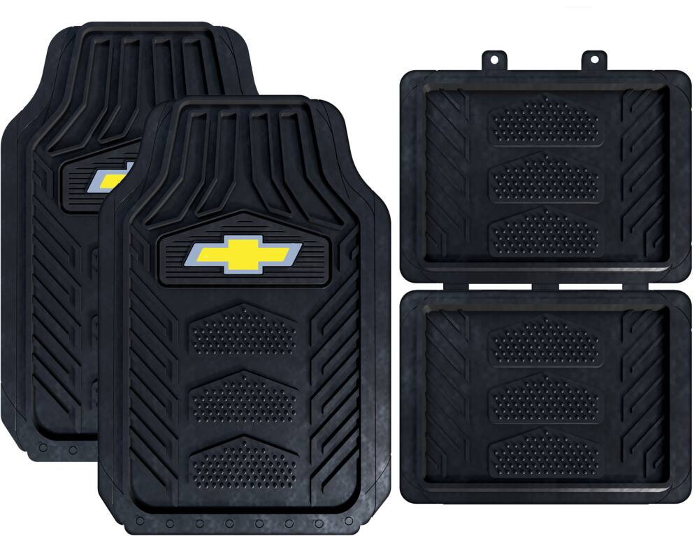 Licensed Heavy Duty Floor Mats, Chevy, 4-pc