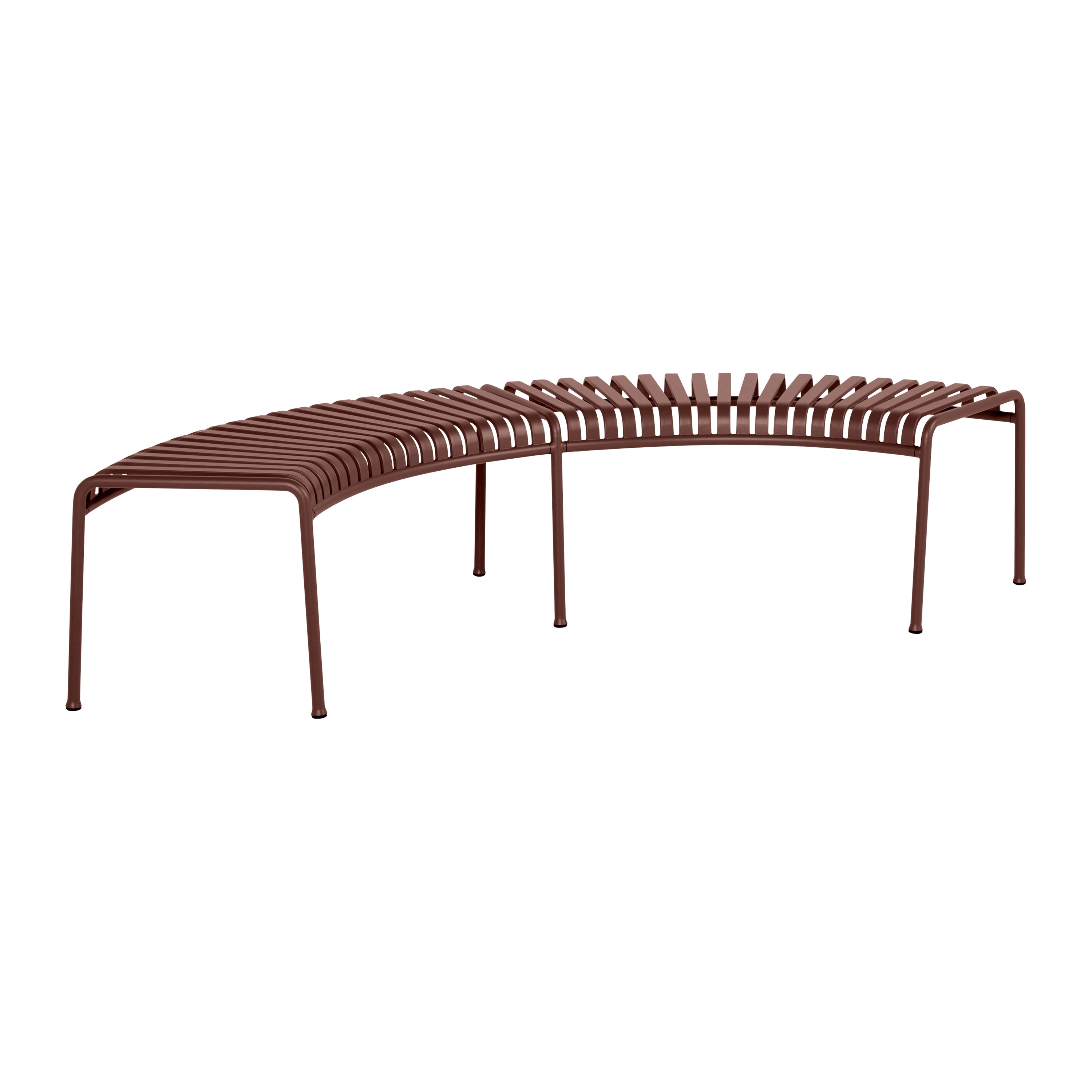 HAY Palissade Park Tuinbank - Set van 2 - Iron Red