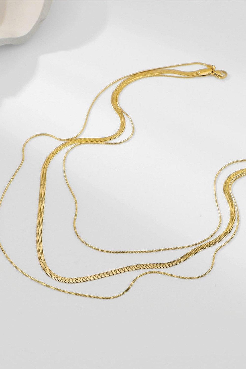 Elk & Bloom Dainty 14K Gold Chain Choker Necklace