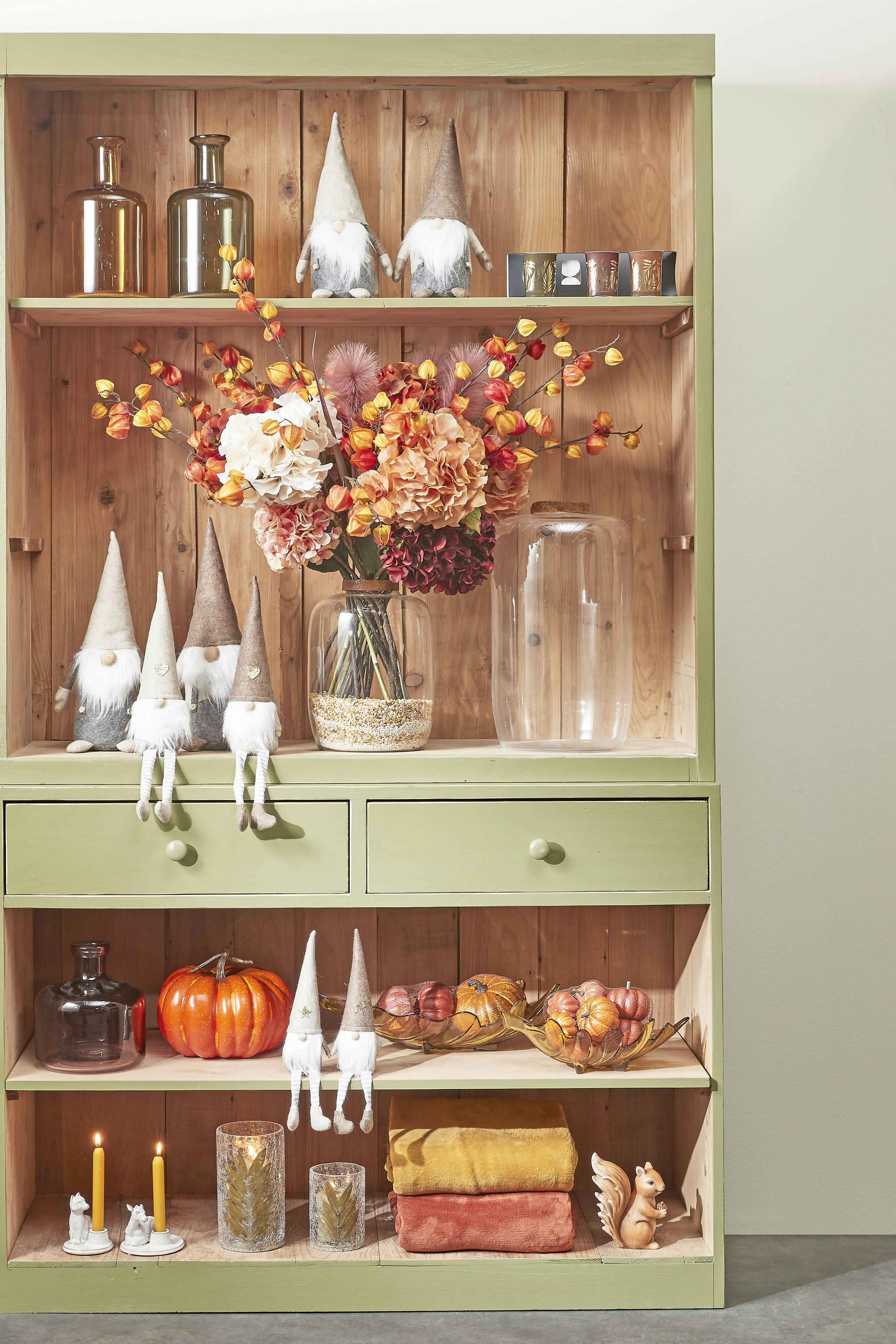 REGAL - Vase bouteille en verre marron H30