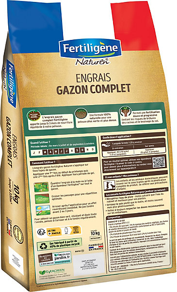 Engrais gazon complet 330m² Fertiligène