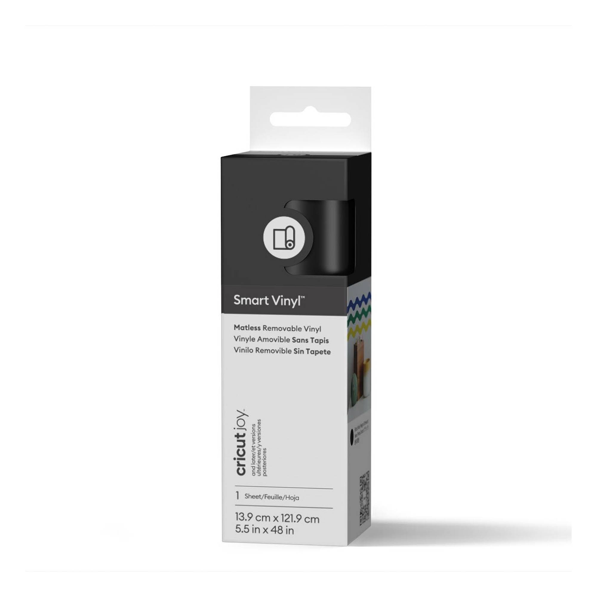 Cricut Joy Black Removable Smart Vinyl 5.5 x 48 Inches