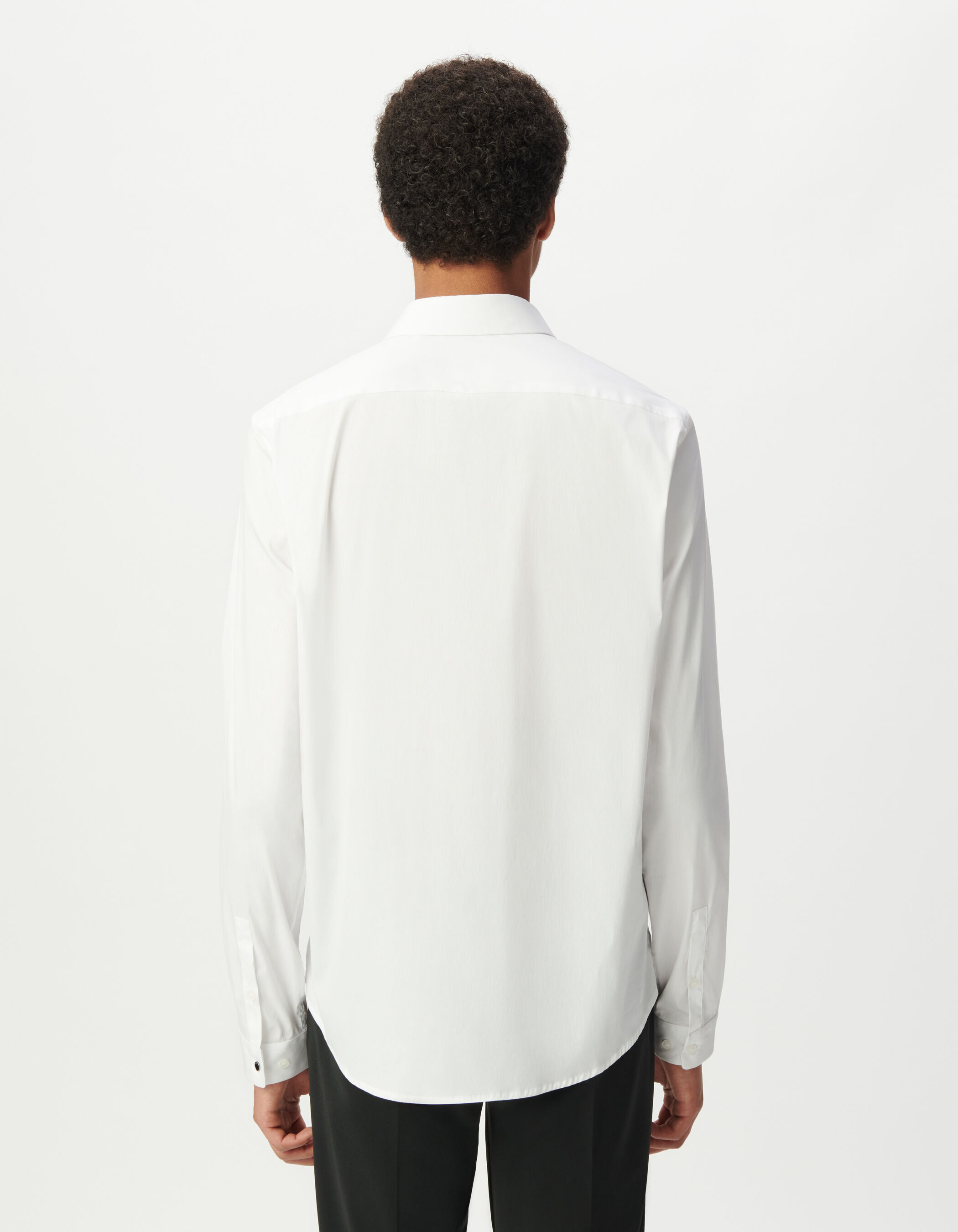 Chemise SLIM blanche en popeline Homme