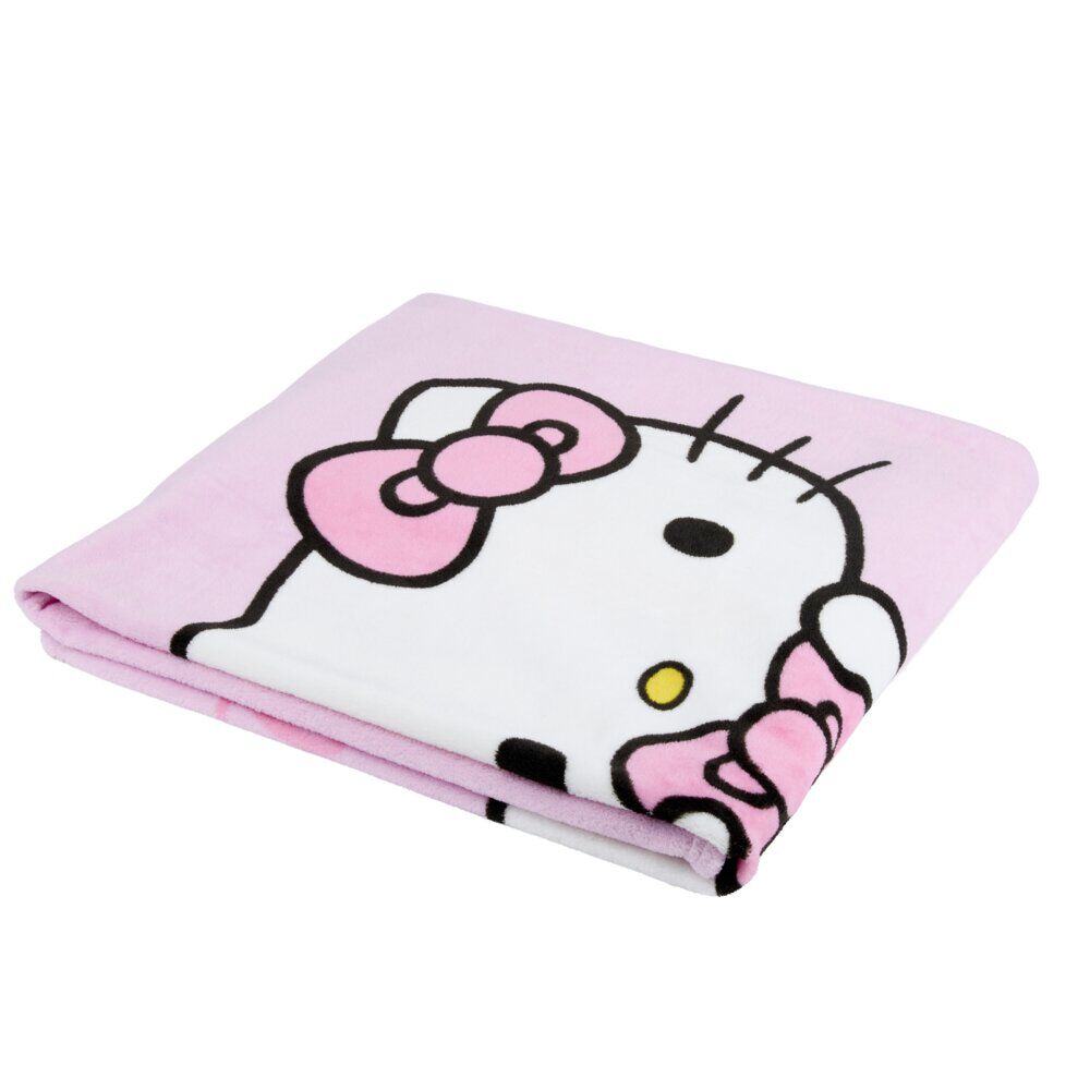 Plaid Hello Kitty polyester rose 125x150cm