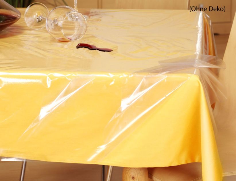 PVC Tischdecke transparent