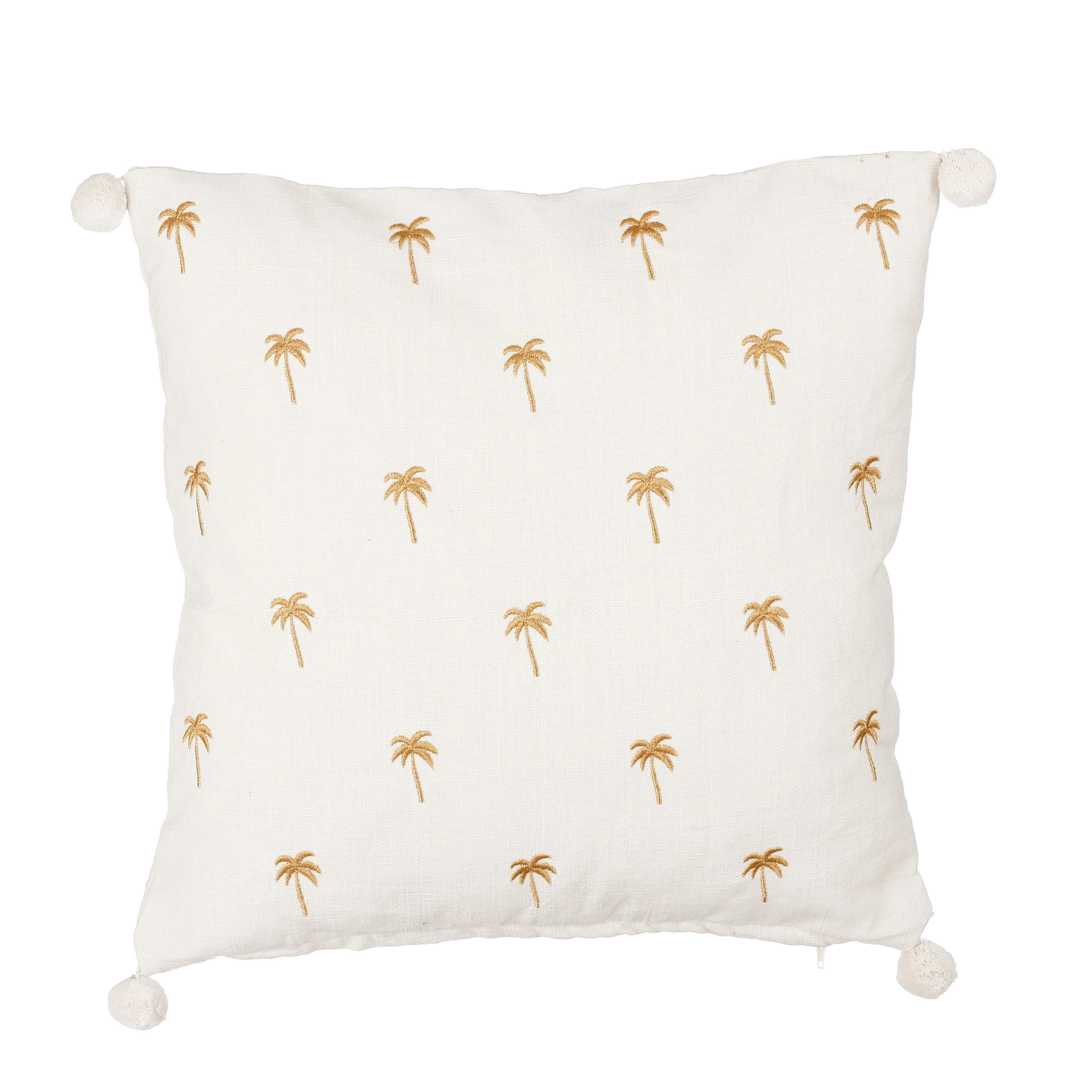 LINDEN - Coussin en coton crème 45x45