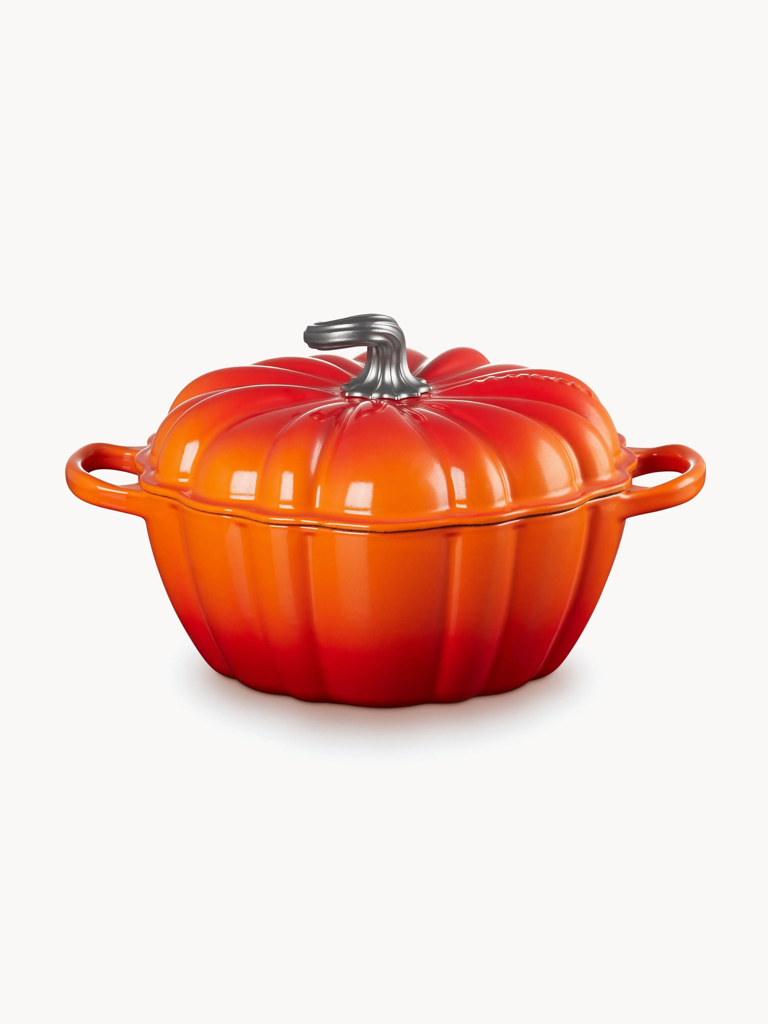Runder Bräter Signature Pumpkin aus Gusseisen