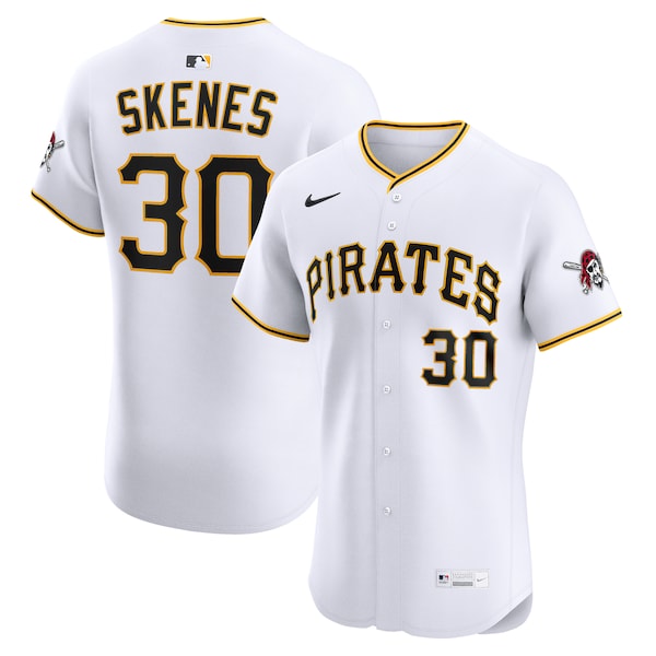 Paul Skenes Pittsburgh Pirates Nike Home Elite Jersey - White
